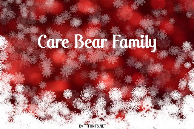 Care Bear Family example